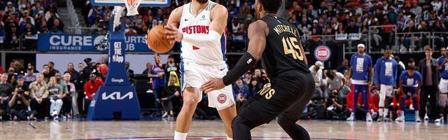 开云APP-坎宁安25+10米切尔空砍31分 活塞主场力克骑士2-0